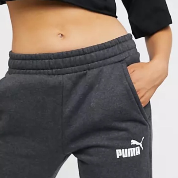 Dark gray puma wide legged sweats - Picture 2 of 6
